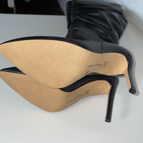 Inc Womens Black Slouch Iyonna Pointed Toe Stiletto Dress Boots 5.5 M - Picture 3 of 16